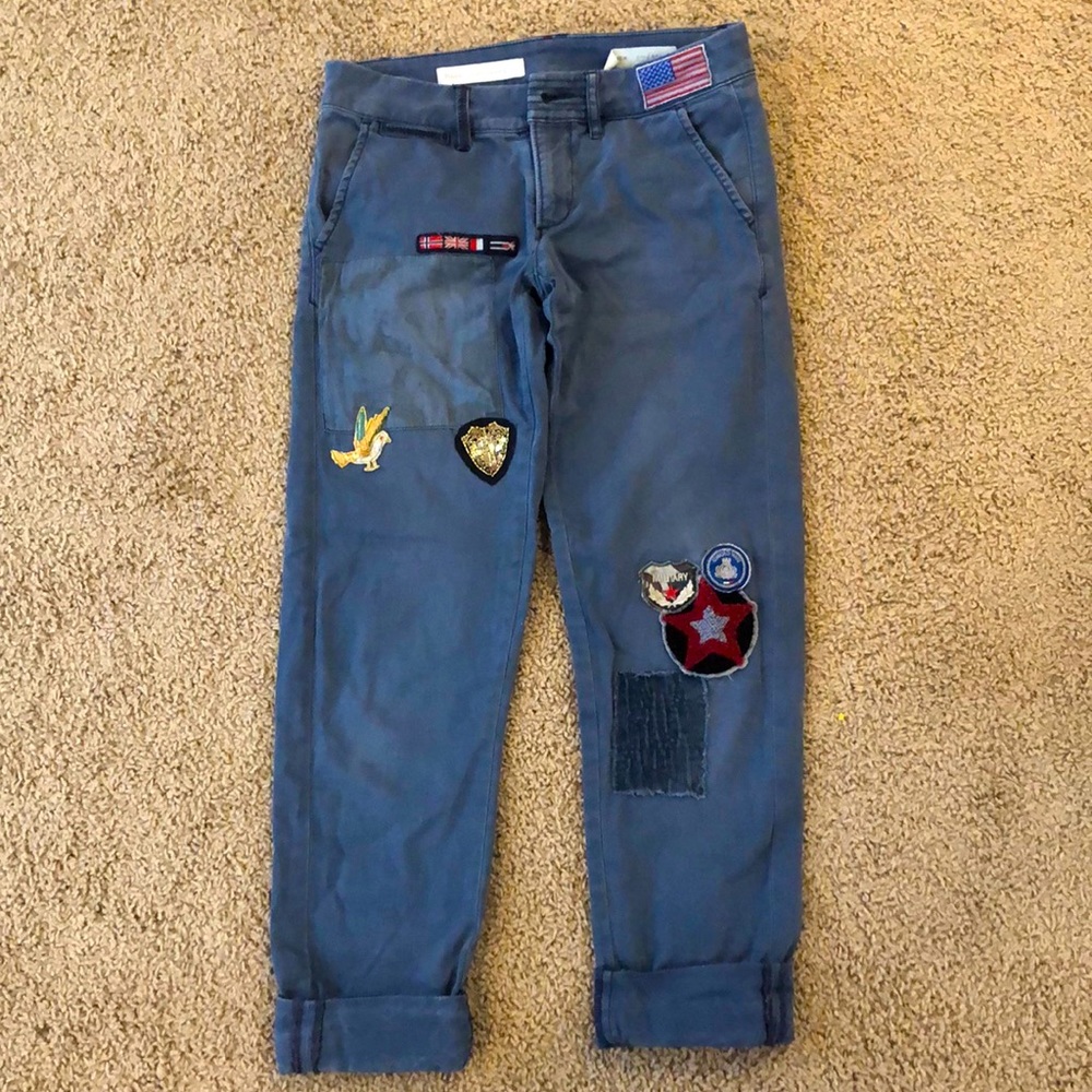Anthropologie patchwork pants